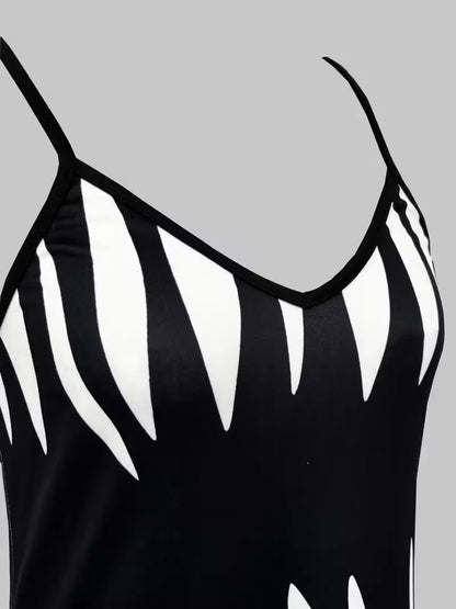 A-line dress with spaghetti straps