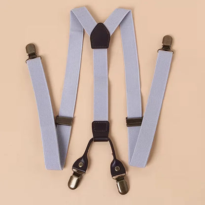 Braces with Leather Details