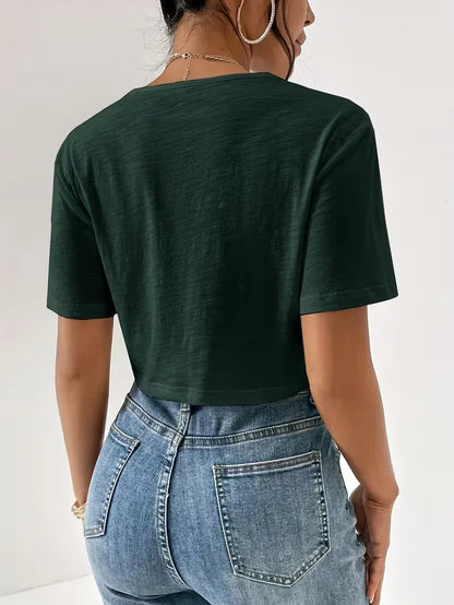 T-shirt with twist detail