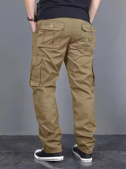 Cargo trousers with flap pockets