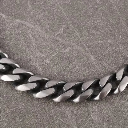 Cuban link bracelet with lobster clasp