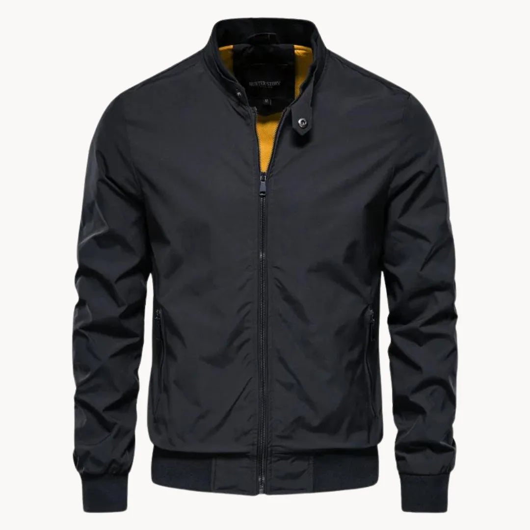 Hugo | Bomber Jacket with Stand-Up Collar and Zip Closure