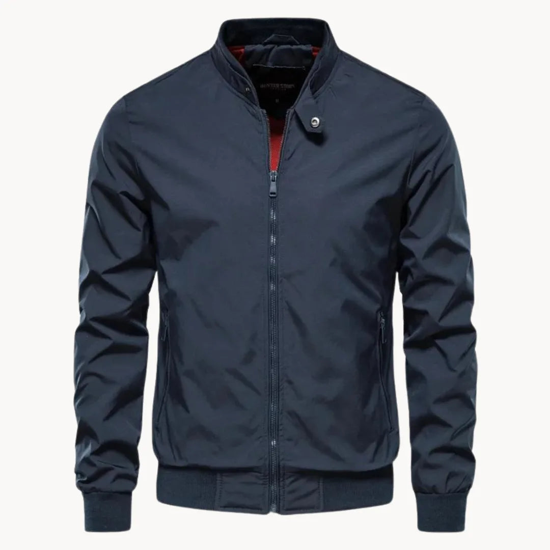 Hugo | Bomber Jacket with Stand-Up Collar and Zip Closure