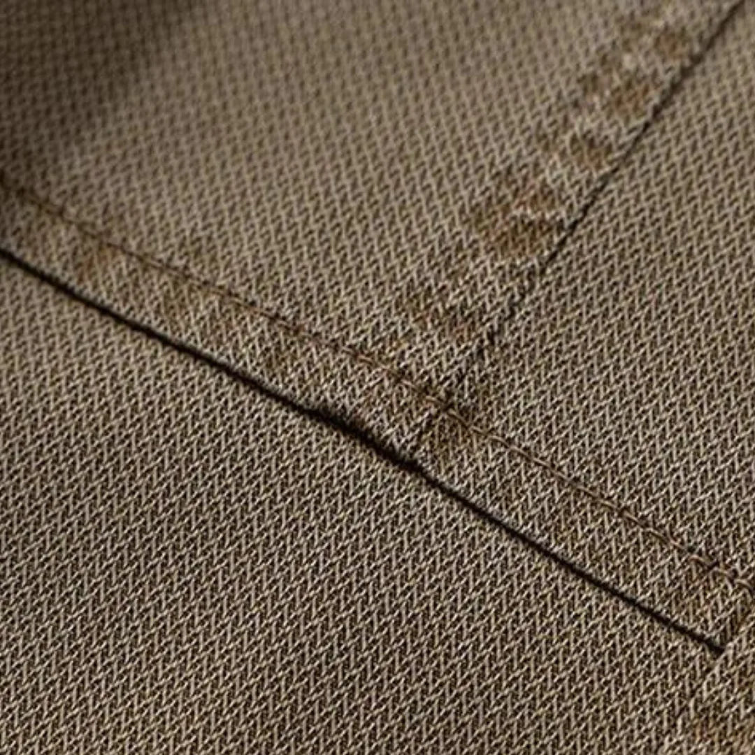 Men's Straight Fit Trousers with Elastic Waist