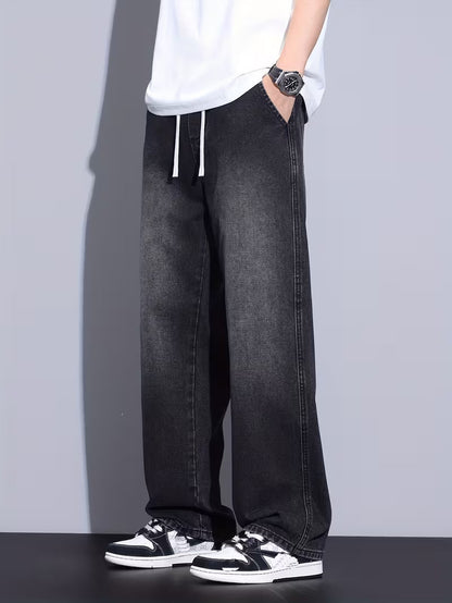 Straight Leg Trousers with Loose Fit