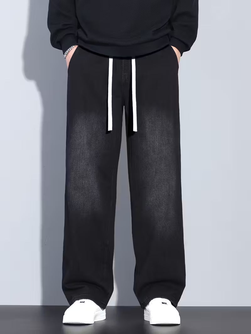 Straight Leg Trousers with Loose Fit