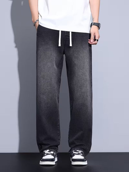 Straight Leg Trousers with Loose Fit