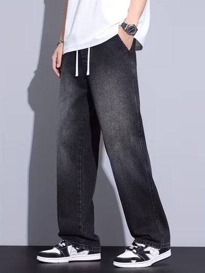 Straight Leg Trousers with Loose Fit