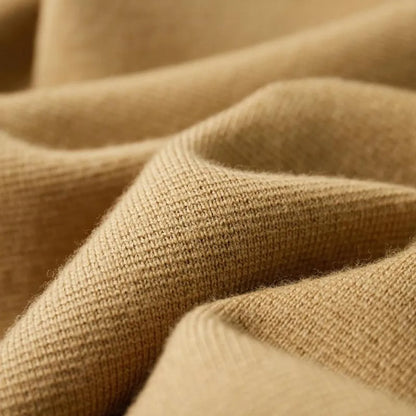 Cashmere coat with stand-up collar and flap pockets