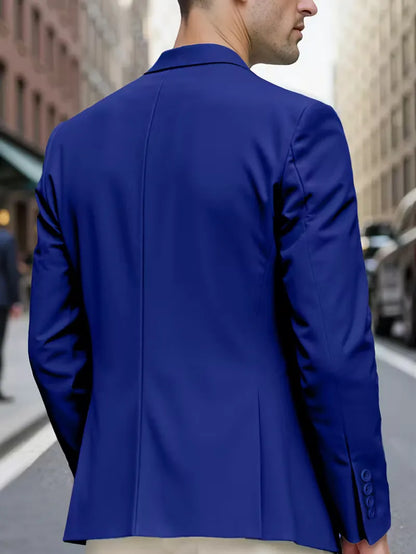 Casual blazer with double-breasted fastening