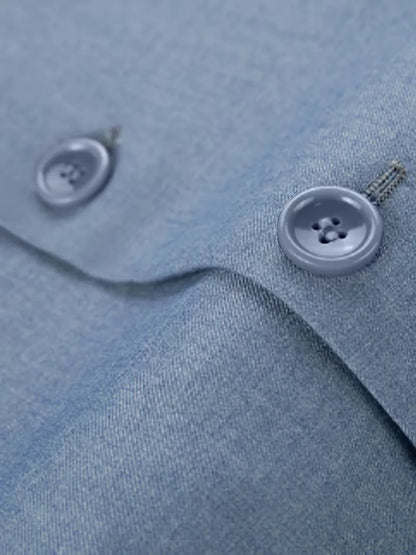 Casual blazer with double-breasted fastening