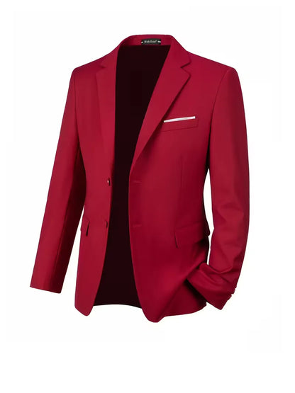 Casual blazer with double-breasted fastening