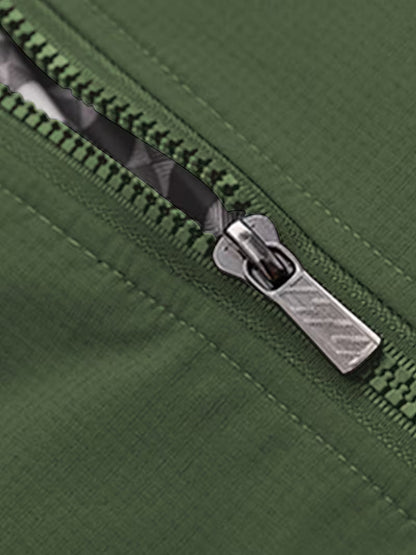 Casual bomber jacket with stand-up collar