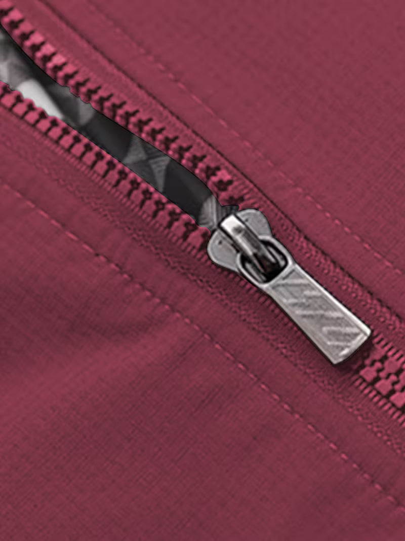 Casual bomber jacket with stand-up collar