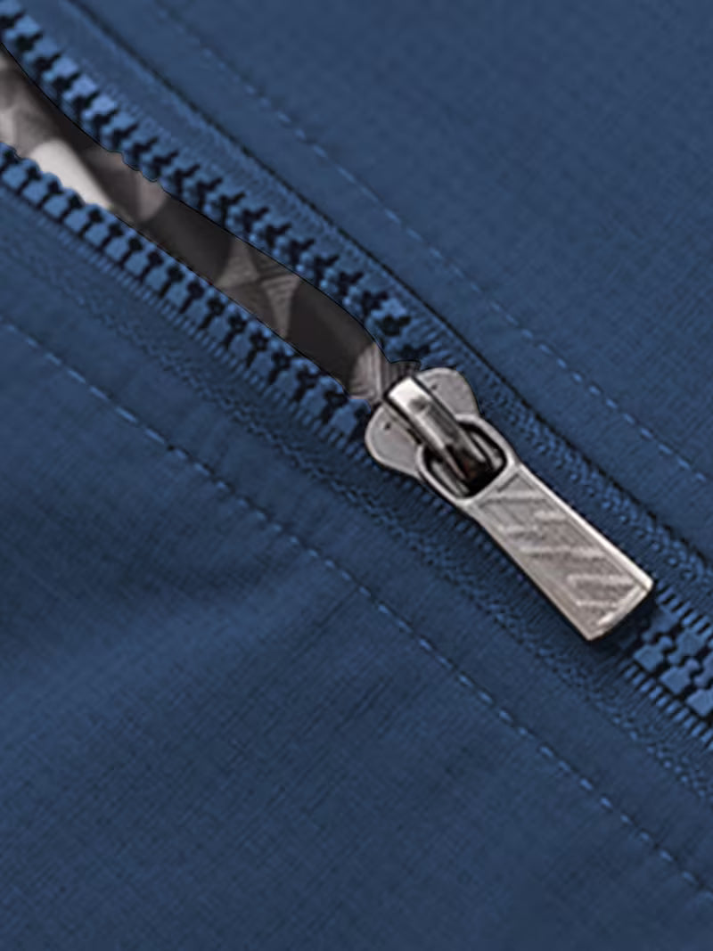 Casual bomber jacket with stand-up collar