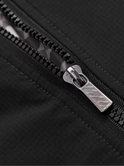 Casual bomber jacket with stand-up collar