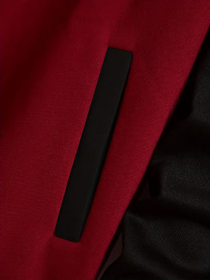 Casual jacket with colour-block design and baseball collar