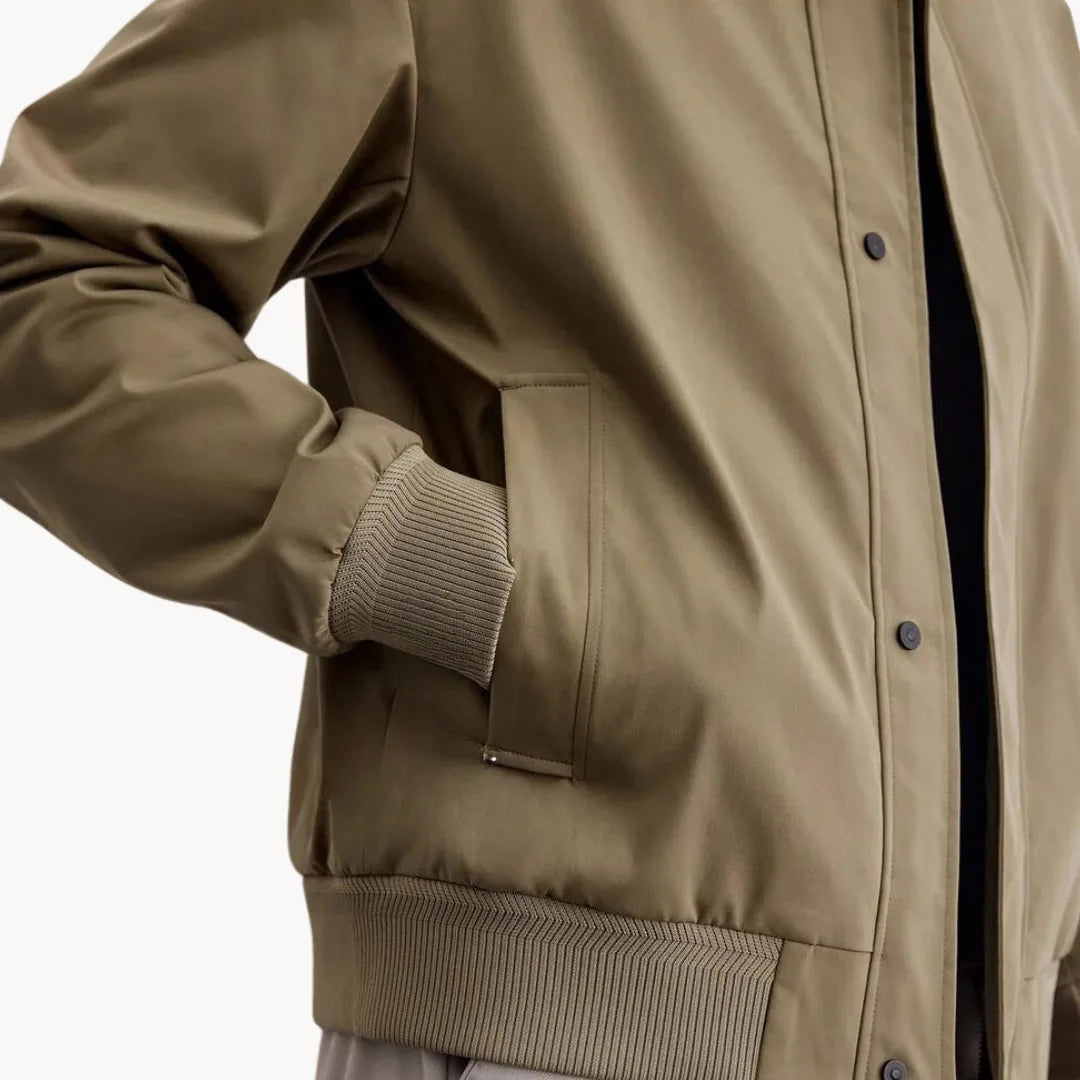 Hugo | Casual jacket with button closure and elastic hem