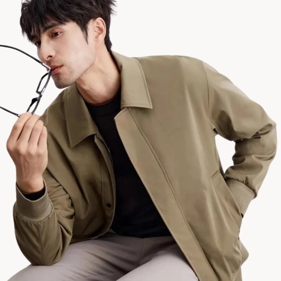 Hugo | Casual jacket with button closure and elastic hem