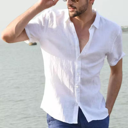 Casual shirt with long sleeves and chest pocket