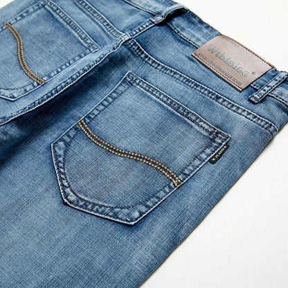 Denim shorts with zip and button closure