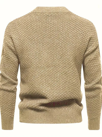 Thick Knitted Jumper with Jacquard Pattern