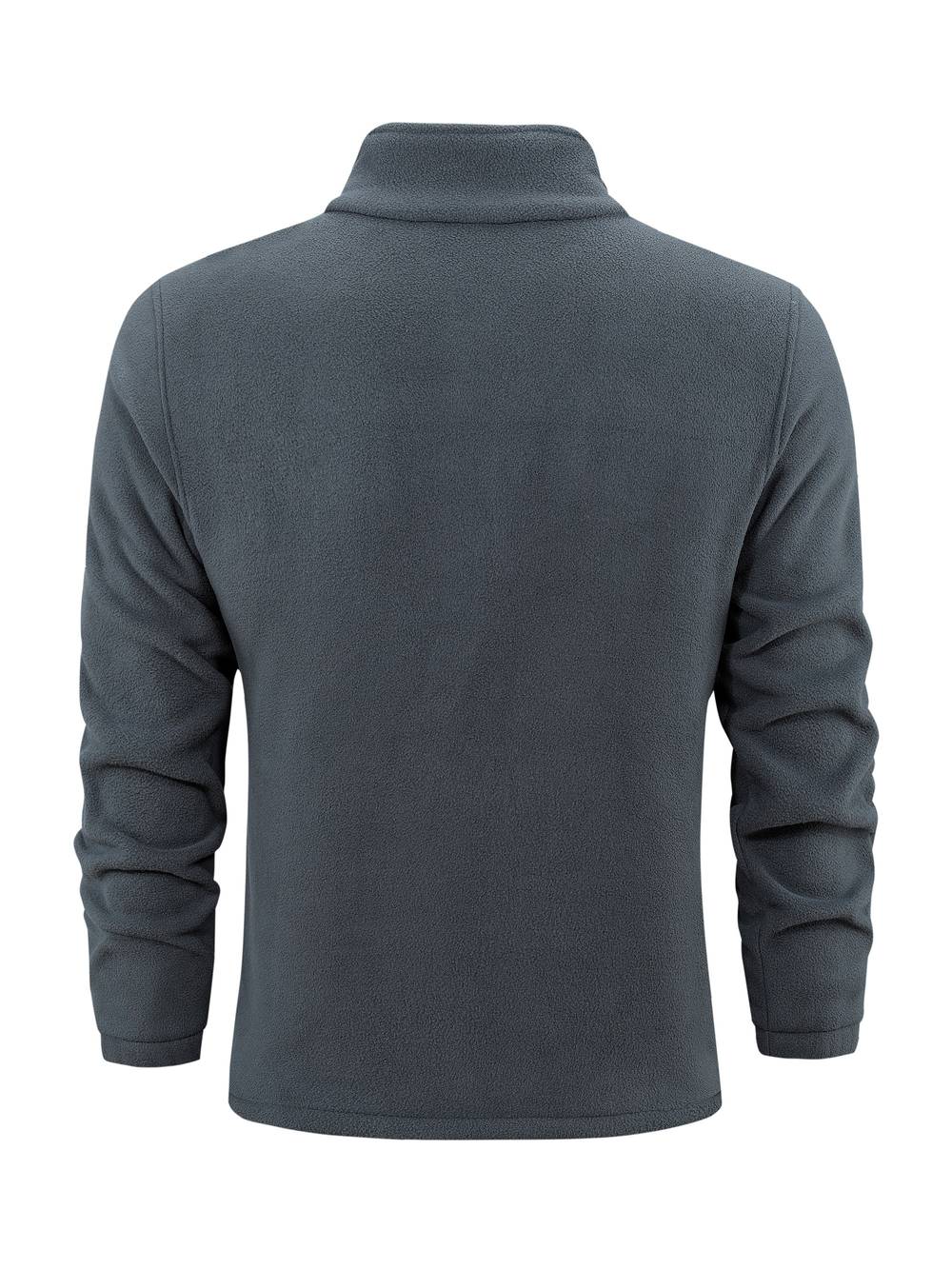 Fleece vest with high collar