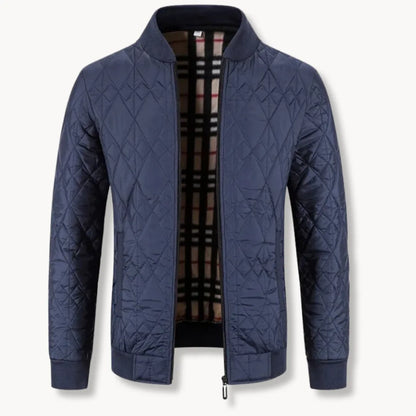 Hugo | Quilted Jacket with Zip and Round Neck