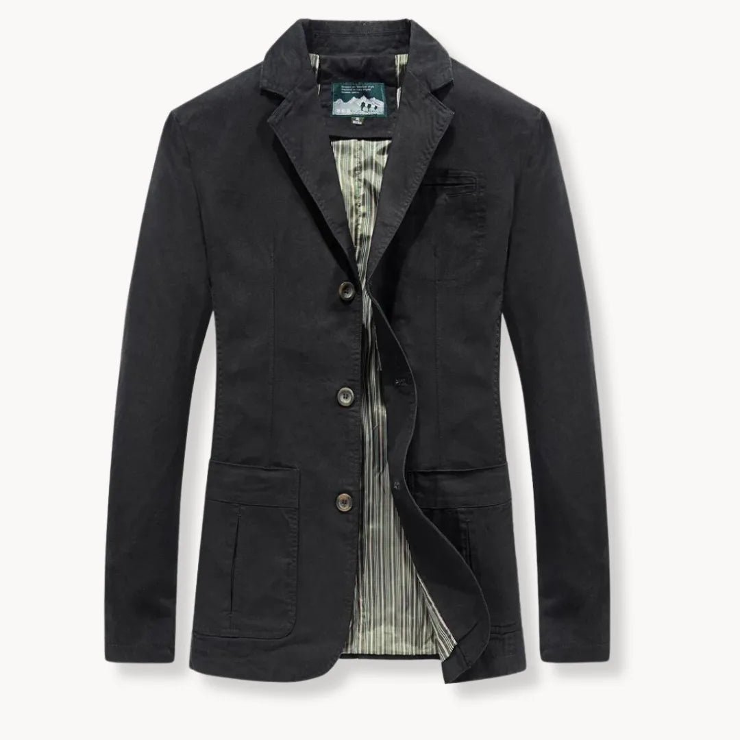 Hugo | Tailored blazer with notch lapels and front pockets