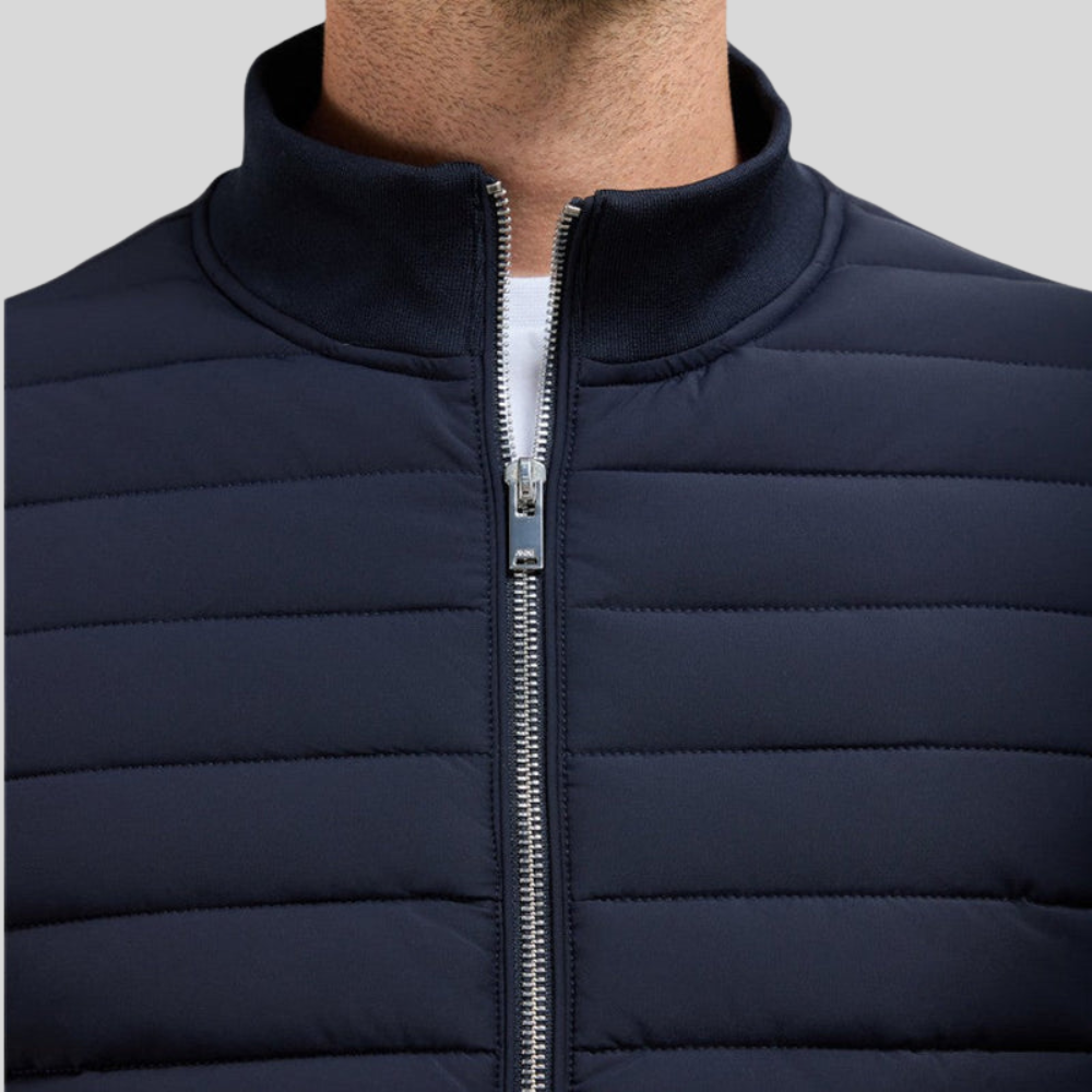 Padded Jacket for Men with Zip Closure