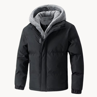 Hugo | Quilted Jacket with Hood and Elastic Cuffs