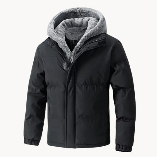 Hugo | Quilted Jacket with Hood and Elastic Cuffs