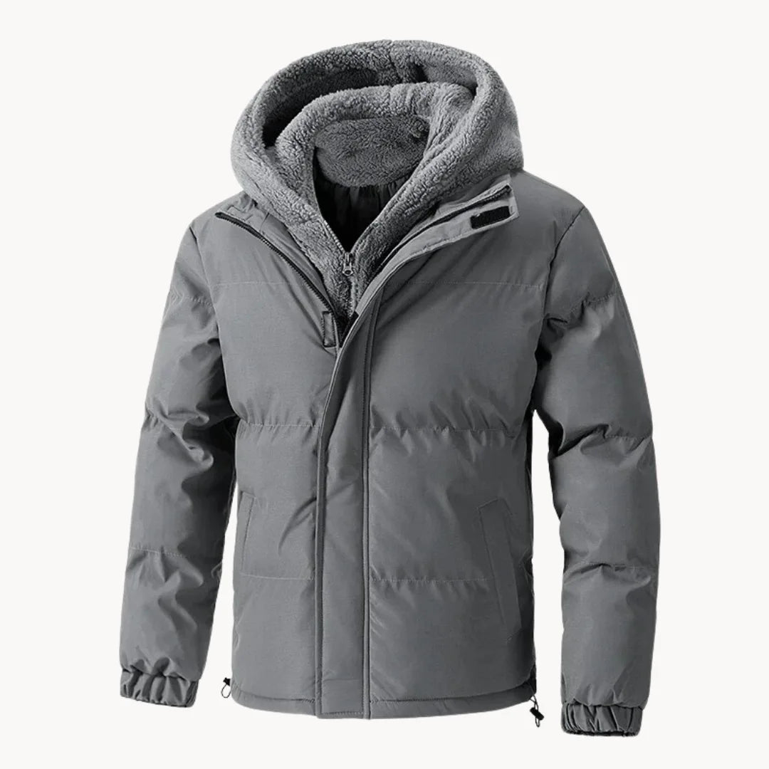 Hugo | Quilted Jacket with Hood and Elastic Cuffs