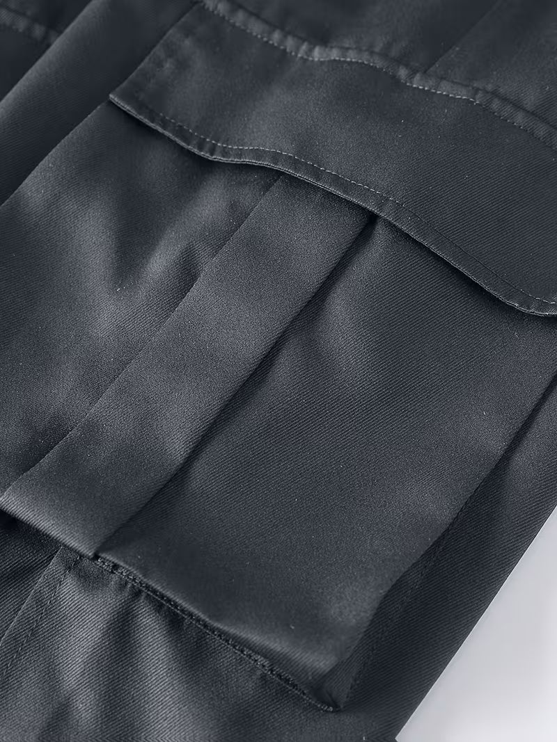 Heavy-duty cargo trousers with multi-pocket design