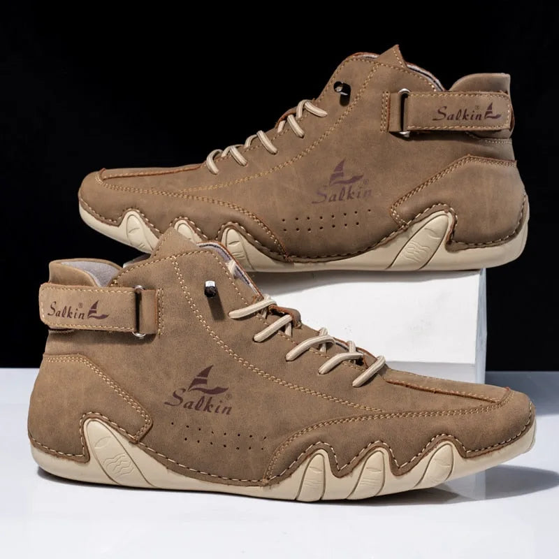High Orthopaedic Sneakers with Velcro Fastening