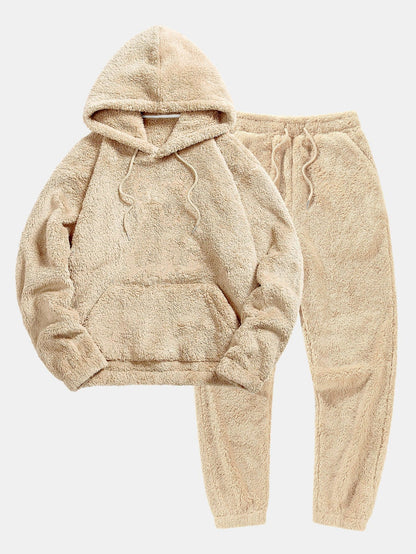Hoodie and jogger trousers made of soft fabric