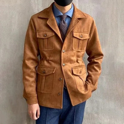 Jacket with Classic Collar and Flap Pockets