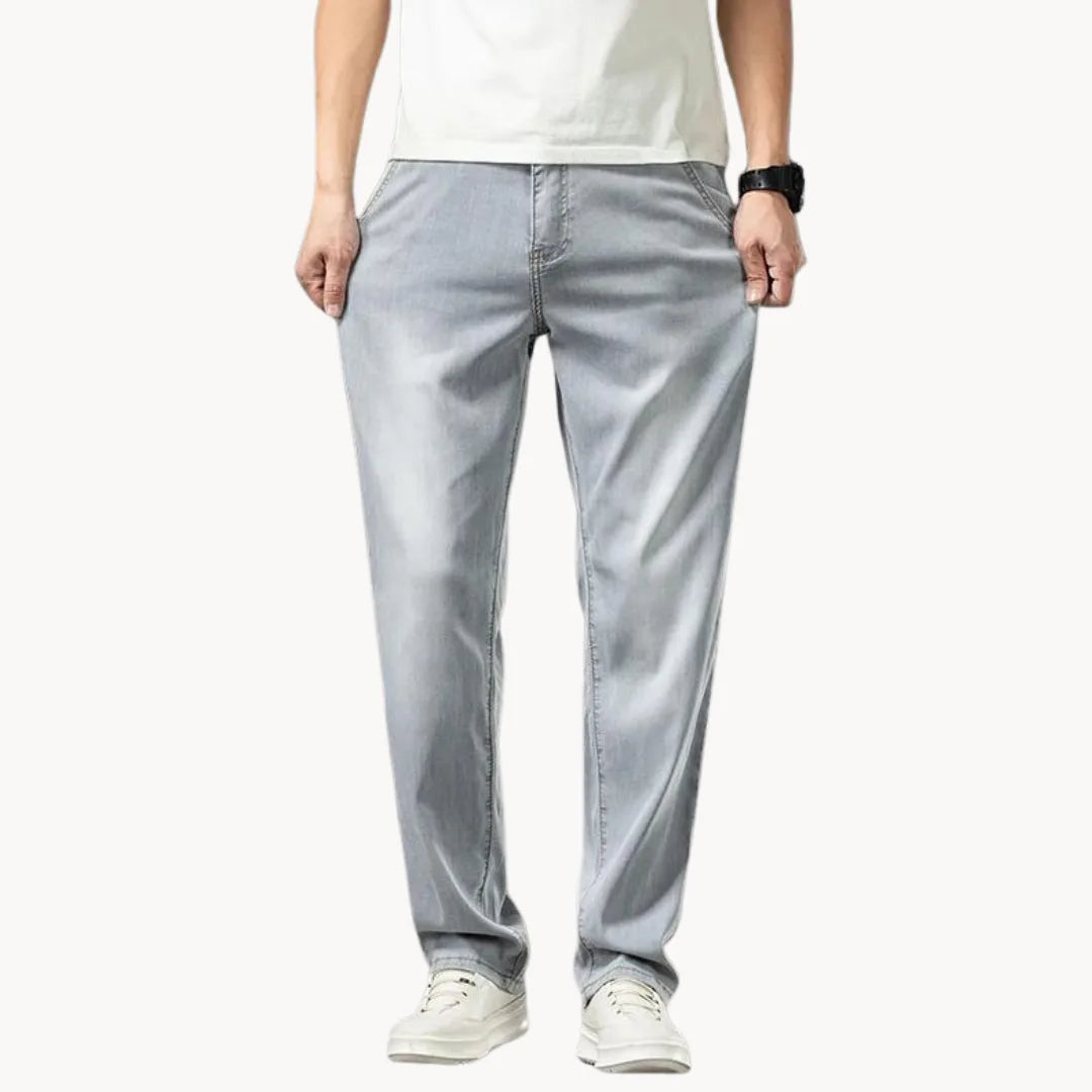 P legend | Light Denim Jeans with Straight Fit
