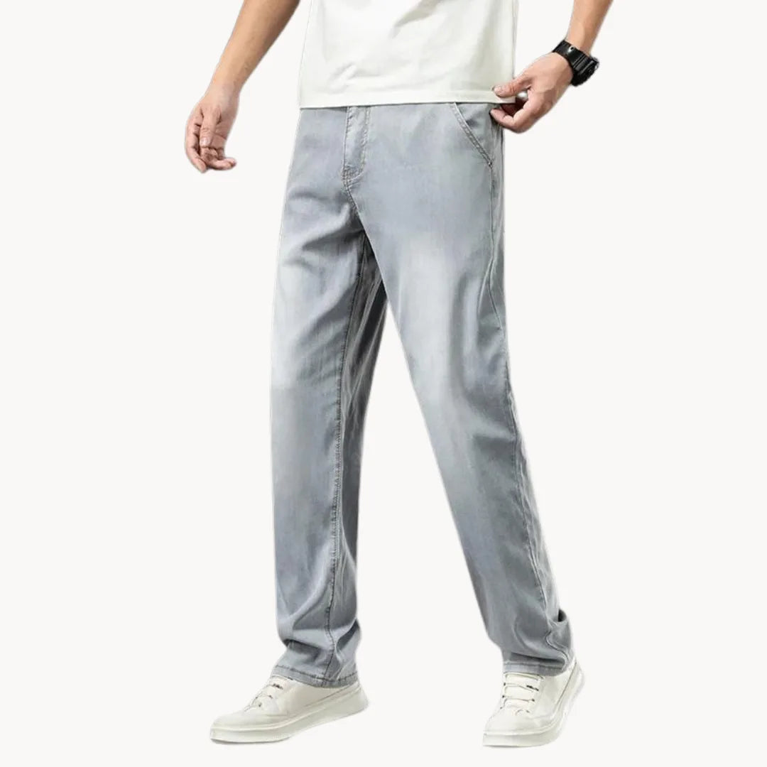 P legend | Light Denim Jeans with Straight Fit