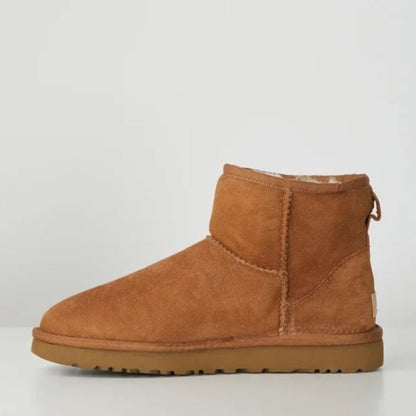 Short boots with soft faux fur lining