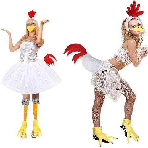 8-piece 'chicken' costume for carnival