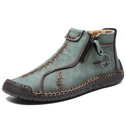 Boots with Zip and Rubber Sole