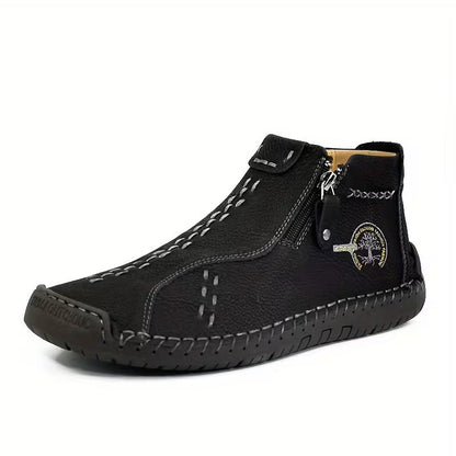 Boots with Zip and Rubber Sole