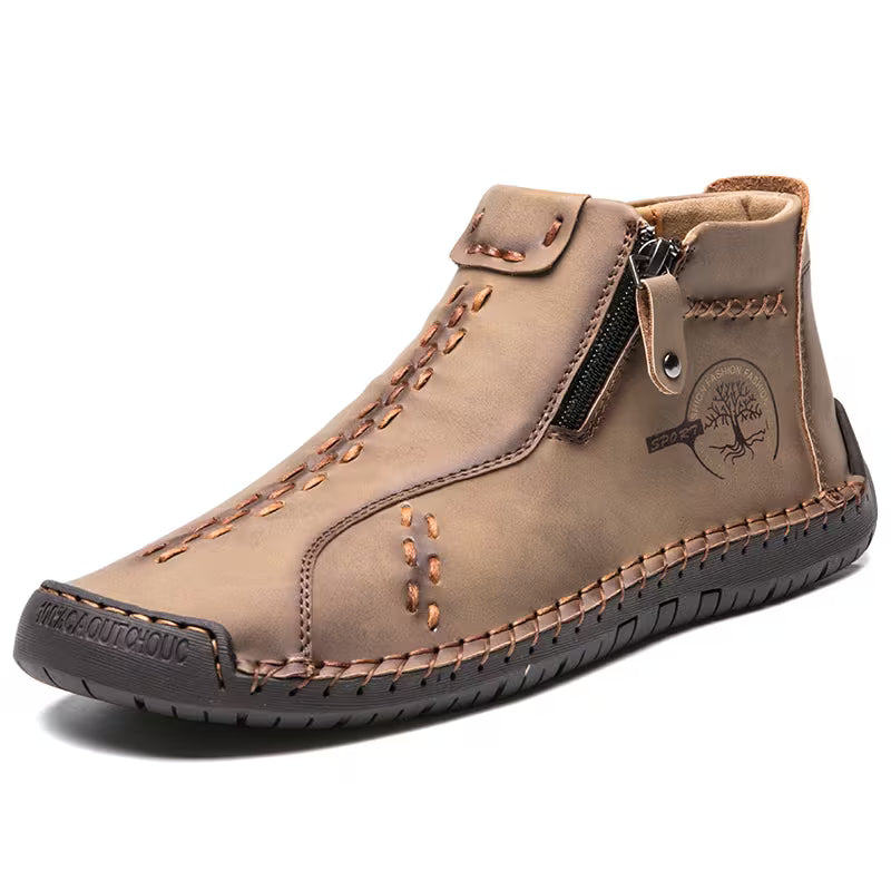 Boots with Zip and Rubber Sole