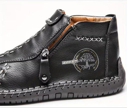 Boots with Zip and Rubber Sole