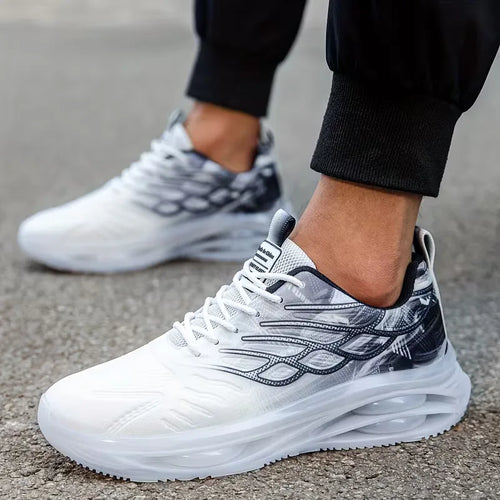 Lightweight trainers with lace-up closure for outdoor activities