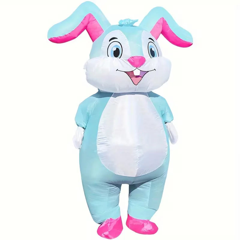 Inflatable Bunny Costume with Air Pump for Carnival