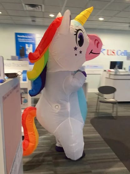 Inflatable Unicorn Costume for Carnival