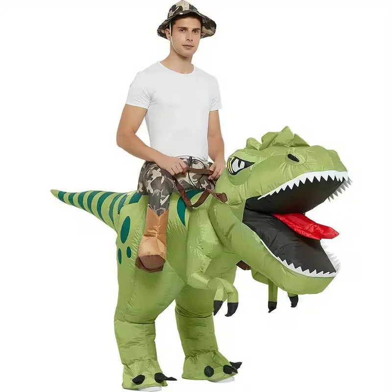 Inflatable T-Rex Costume with Hat for Carnival