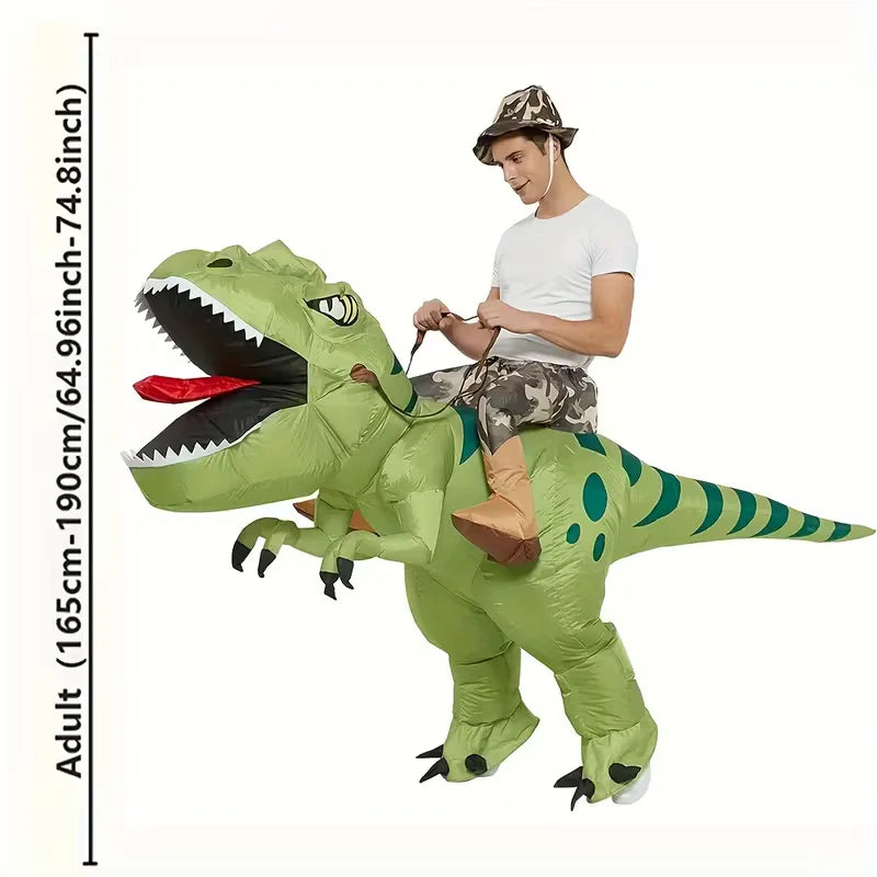 Inflatable T-Rex Costume with Hat for Carnival